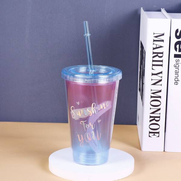 

Slogan Graphic Tumbler, Multicolor