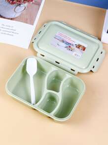 1pc Portable Lunch Box - Green - View 1