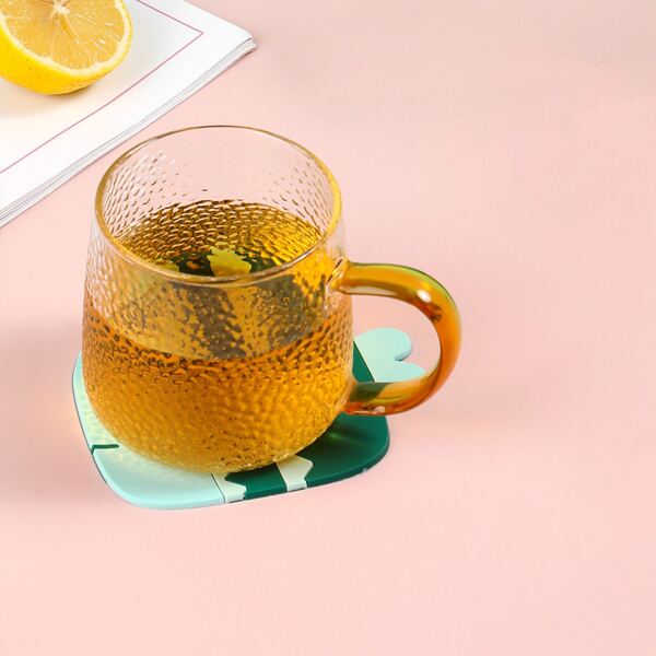 

1pc Fish Shaped Coaster, Green