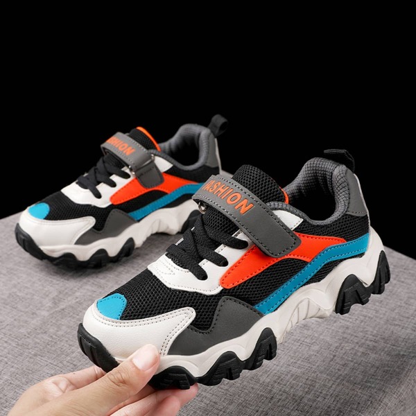 

Boys Colorblock Velcro Strap Sneakers, Multicolor