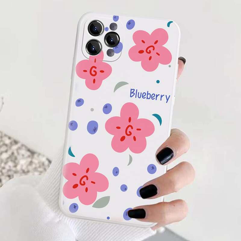 

Flower Painted Phone Case, Clear