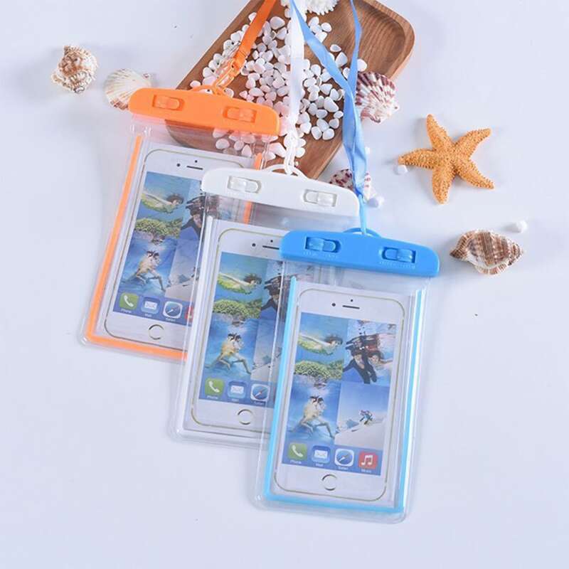 

1pc Random Color Phone Clear Waterproof Bag, Black