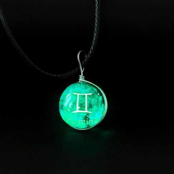 

Girls Glow In The Dark Pendant Necklace, Blue