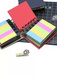 1pc trơn Màu ngẫu nhiên Ghi chú dính - Nhiều màu - Xem 1