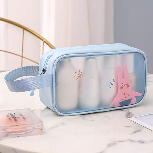 

Cartoon Graphic Travel Storage Bag, Blue