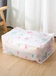 Hot Air Balloon Print Clothes Storage Bag - Multicolor - View 1