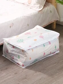 Hot Air Balloon Print Clothes Storage Bag - Multicolor - View 2
