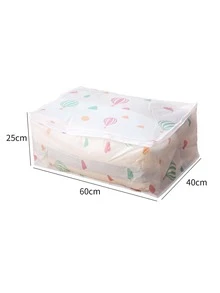 Hot Air Balloon Print Clothes Storage Bag - Multicolor - View 3