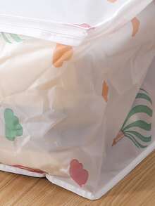 Hot Air Balloon Print Clothes Storage Bag - Multicolor - View 5
