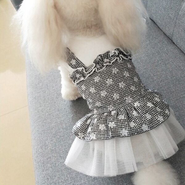 

Gingham Pattern Pet Dress, Multicolor