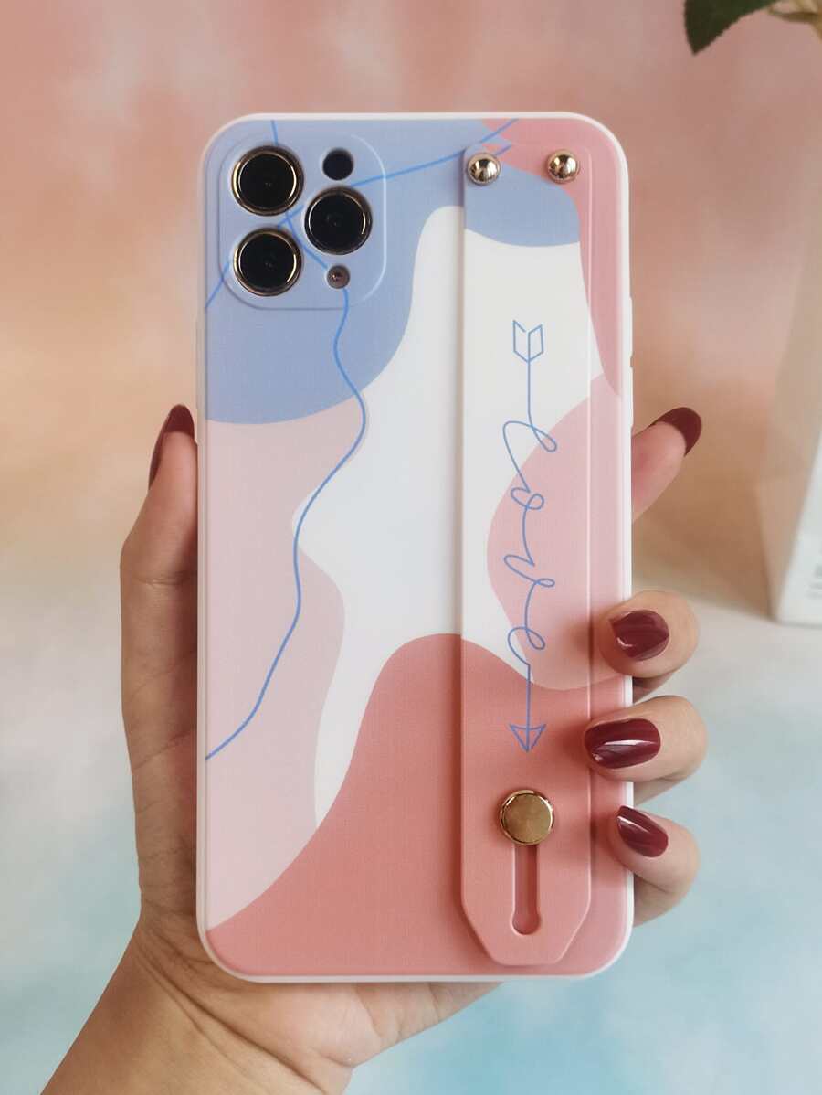 Capa para celular colorida com pulseira - Multicolorido - Ver 1
