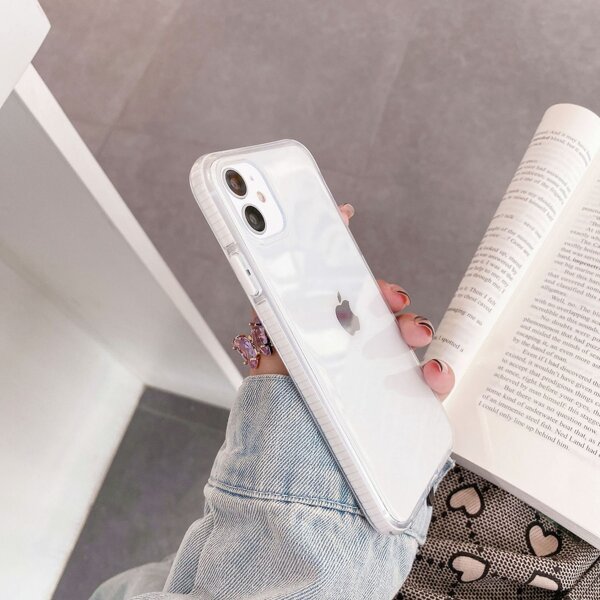

Clear Phone Case, White