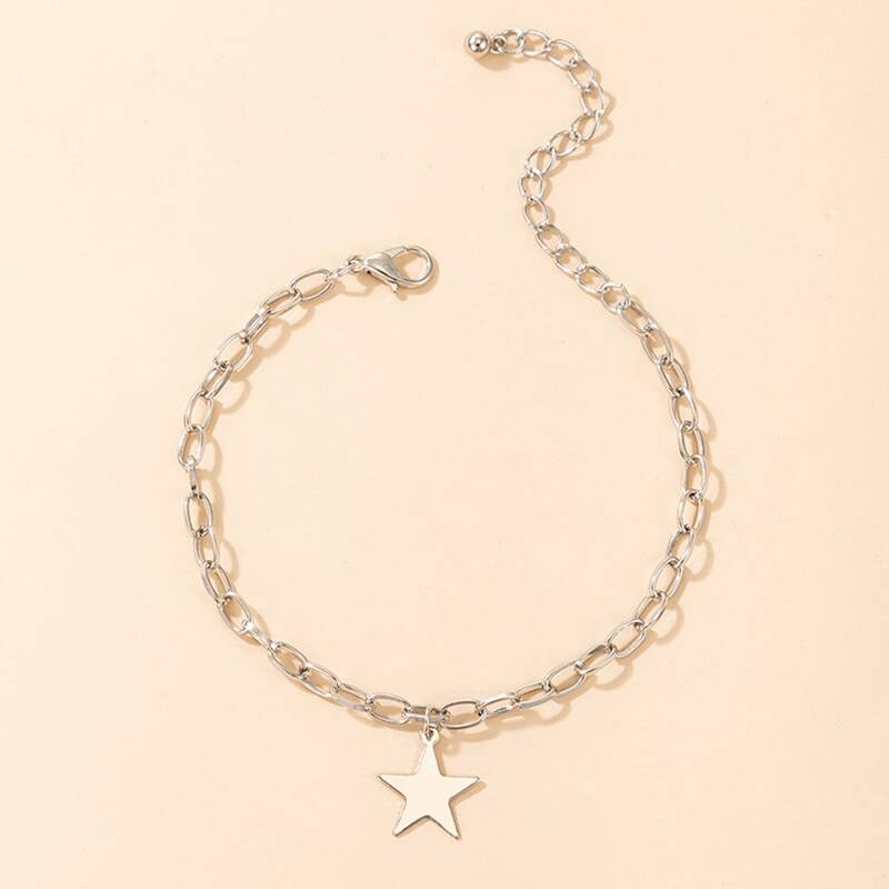 

Star Chain Bracelet, Silver