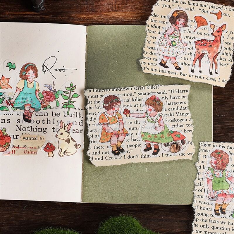 

2sheets Cartoon Graphic Random Sticker, Multicolor