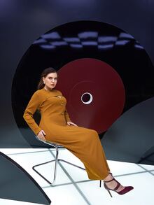 Mulvari Vestido con botón delantero con top súper corto - Marrón - Ver 7