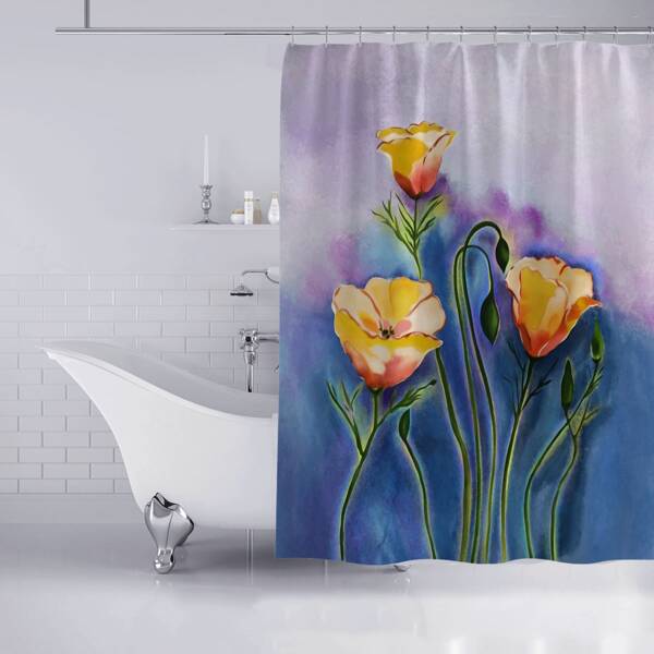 

Flower Print Shower Curtain, Multicolor