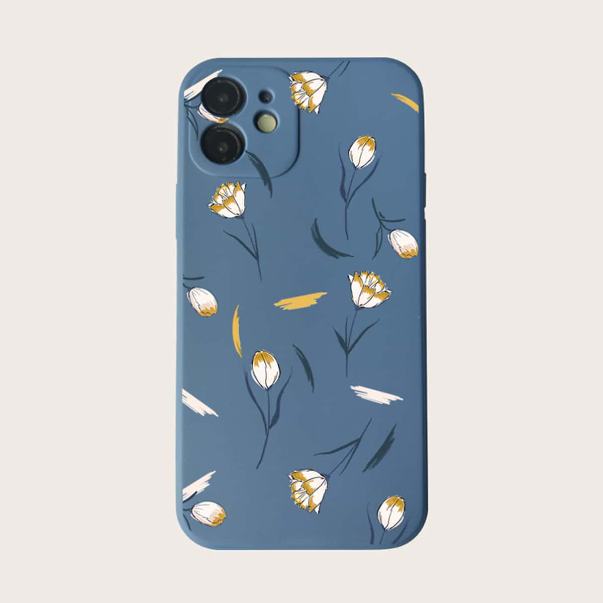 Floral Print Phone Case, Blue
