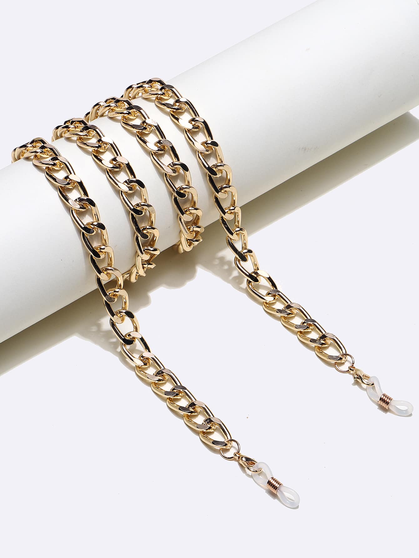 女士简约眼镜链眼镜配件 - 金色 - 查看 1