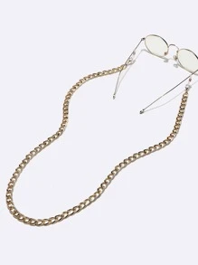 女士简约眼镜链眼镜配件 - 金色 - 查看 2