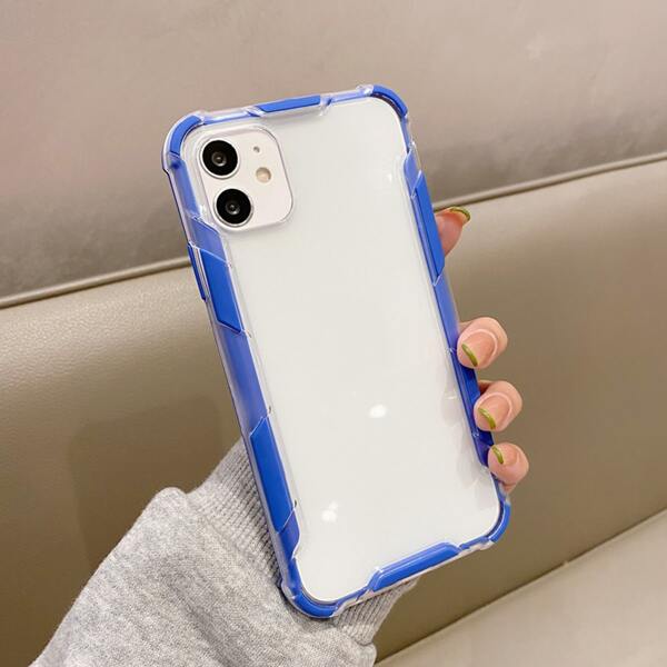 

Anti-fall Clear Phone Case, Blue
