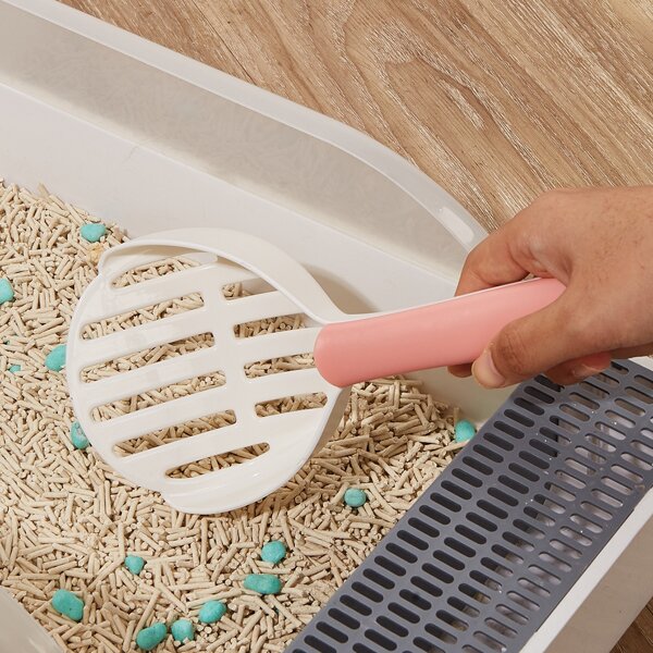 

1pc Plain Cat Litter Shovel, Multicolor