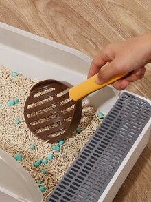 1 pieza Pala de arena para gatos simple - Multicolor - Ver 1