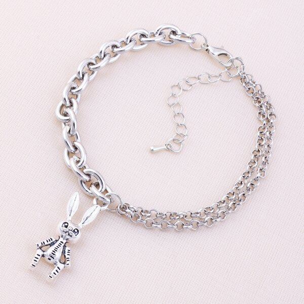 

Rabbit Charm Bracelet, Multicolor