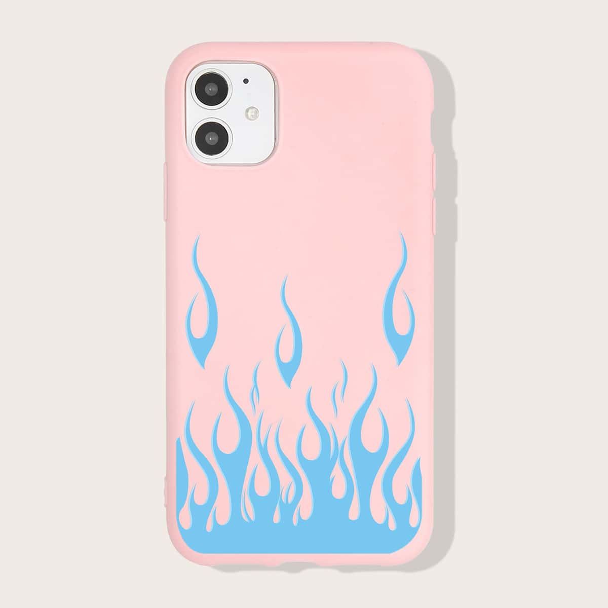 

Fire Pattern Phone Case, Pink