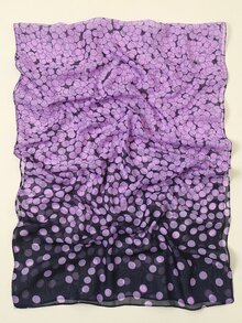 Polka Dot Scarf - Mauve Purple - View 4
