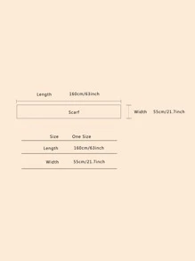 Khăn quàng cổ chi tiết con công - Màu be - Xem 5