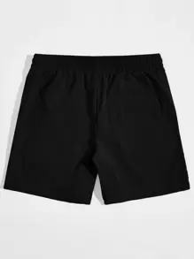 Manfinity VCAY Men Slant Pocket Drawstring Waist Solid Shorts