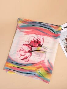 Khăn Voan In Hoa - Nhiều màu - Xem 4