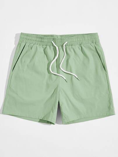 shein mens drawstring shorts
