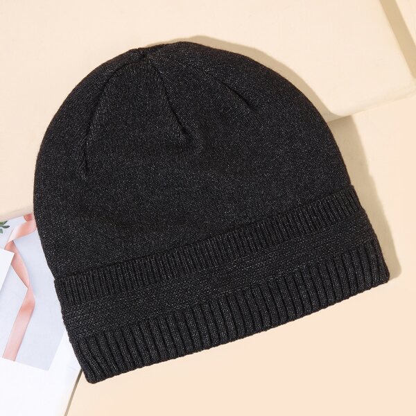 

Simple Knit Beanie, Dark grey