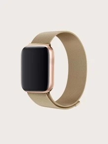 金屬磁性防水米蘭環形錶帶相容於 Apple Watch 第 1-9 代 - 香檳色 - 查看 1