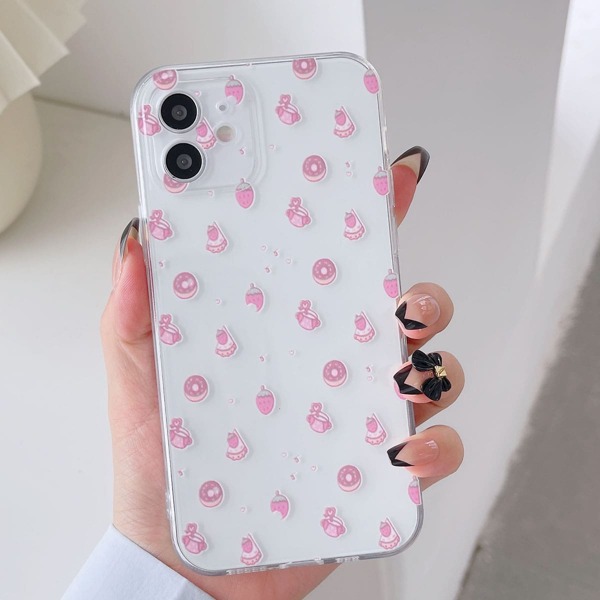 

Strawberry Painted Clear Phone Case