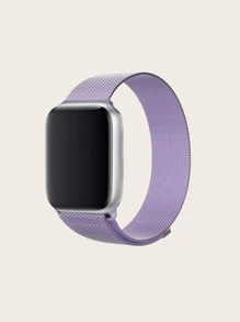 米蘭金屬磁性防水一體式錶帶 相容蘋果1-9代 - 淡紫色 - 查看 1