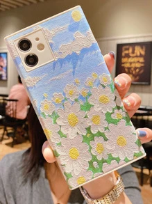 Handyhülle mit Blume Ölgemälde
