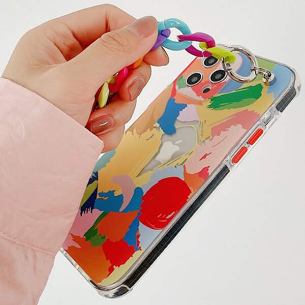 

Graffiti Hand Strap Phone Case, Multicolor