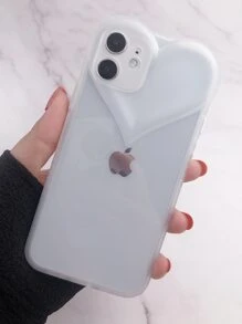 3D Heart Clear Phone Case