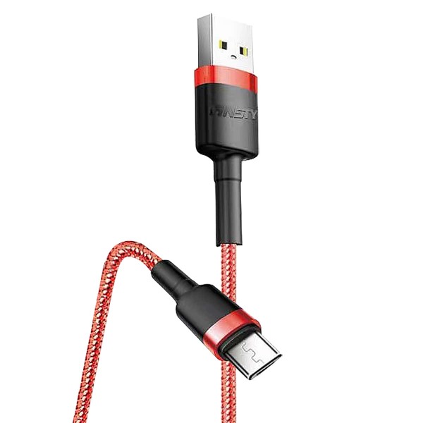 

1.2M Fast Charging Android Data Cable, Red