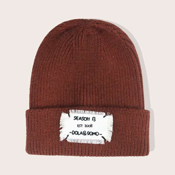 

Letter Label Decor Beanie, Redwood
