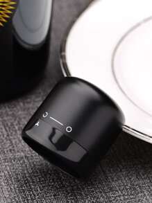 1入組可旋轉紅酒塞 - 黑色 - 查看 5