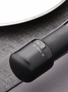 1入組可旋轉紅酒塞 - 黑色 - 查看 6