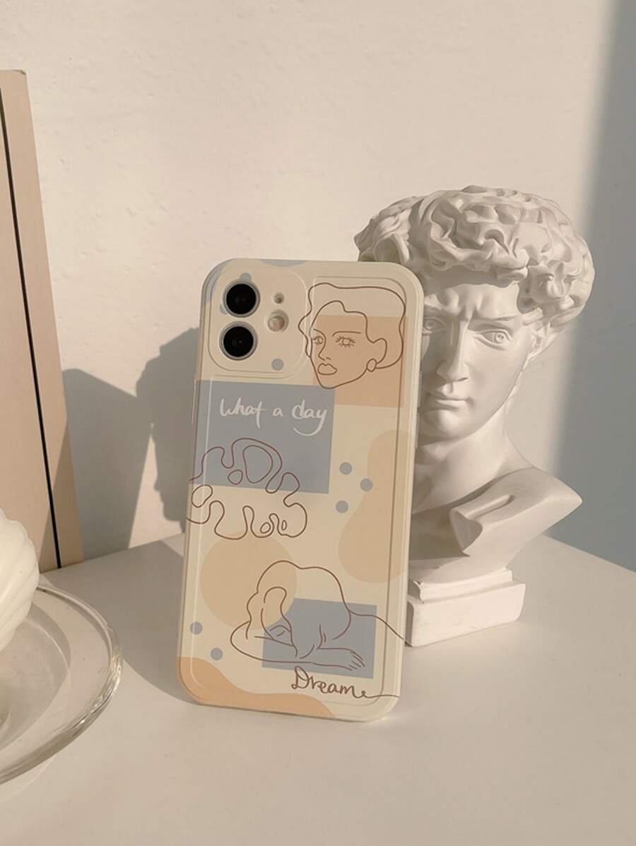 Husă pentru telefon Line Art - Caisă - Vizualizare 1