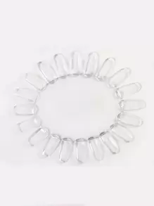 Transparent False Nail Flower Wheel Display Board Nail Practice Tips Polish Color Template Nails Art Tools Nail Art Practice Supplies Home Diy,Nail Supplies,Nail Tools,Nail Art Tools,Back To School,Nails,Nail Tools For Press On Nails - Clear - View 1