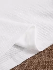 Muchica 2 piezas top tank de cuello asimétrico unicolor