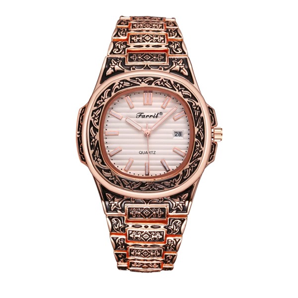 

Men Round Pointer Date Quartz Watch