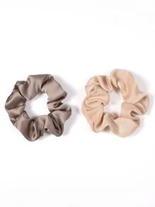 2 piezas Goma de pelo minimalista unicolor - Multicolor - Ver 1