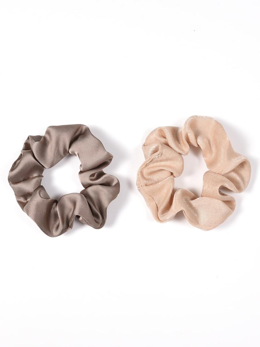 2 piezas Goma de pelo minimalista unicolor - Multicolor - Ver 1